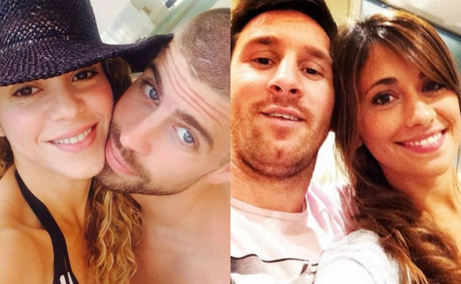 Shakira, Pique, Messi, Antonella Roccuzzo Shakira, Pique, Messi, Antonella Roccuzzo
