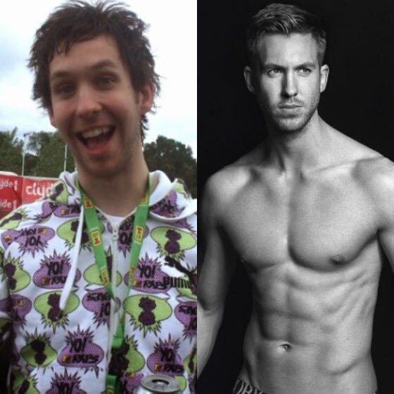 Calvin Harris, antes e depois Calvin Harris, antes e depois