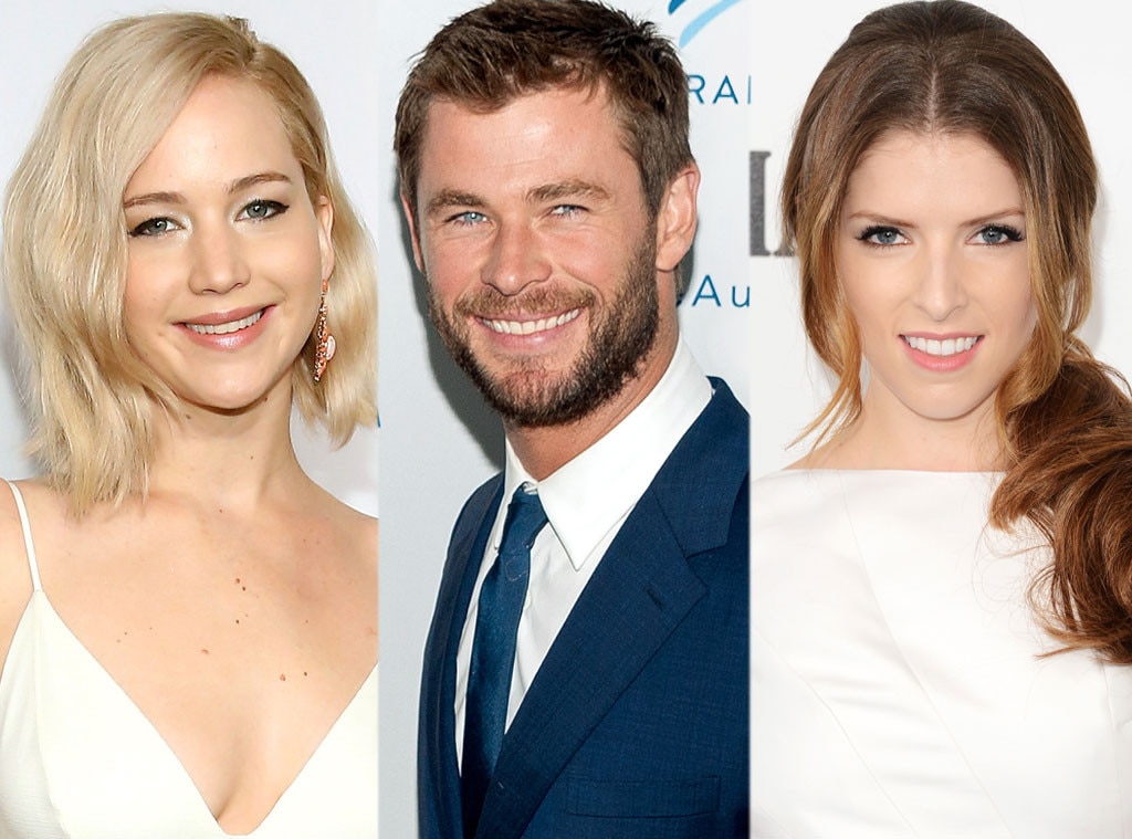 Jennifer Lawrence, Chris Hemsworth, Anna Kendrick Jennifer Lawrence, Chris Hemsworth, Anna Kendrick