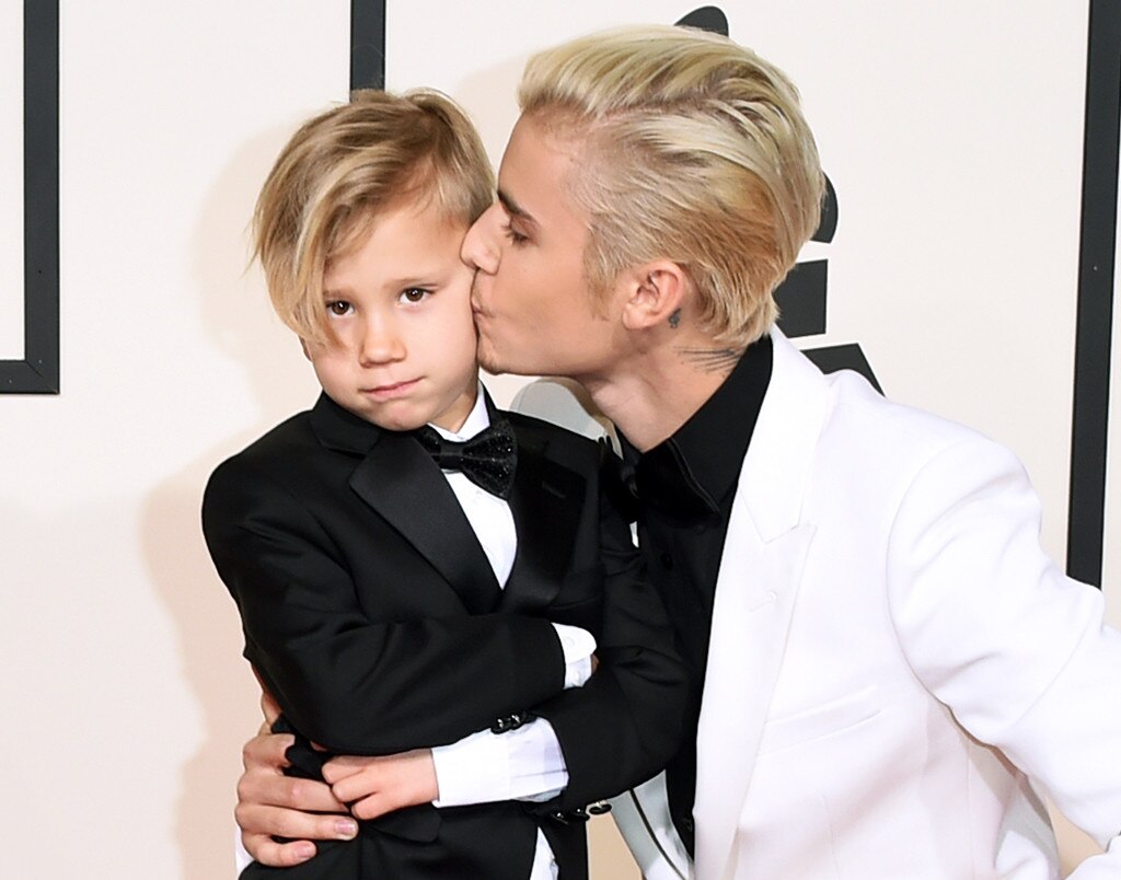 Justin Bieber, Jaxon Bieber, 2016 Grammy Awards, Candids Justin Bieber, Jaxon Bieber, 2016 Grammy Awards, Candids