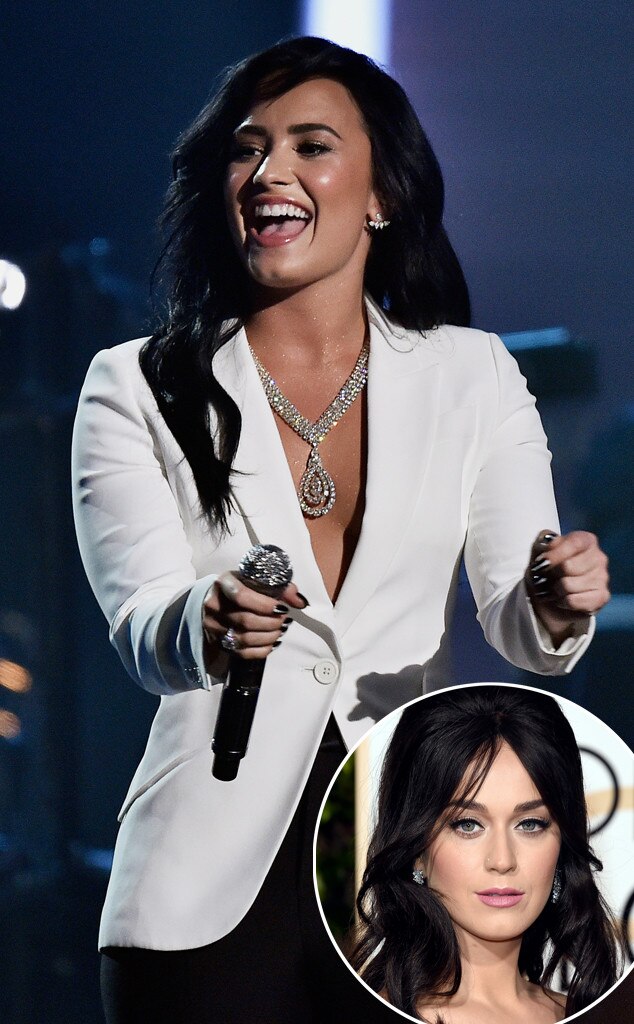 Demi Lovato, Katy Perry, 2016 Grammy Awards, Show Demi Lovato, Katy Perry, 2016 Grammy Awards, Show