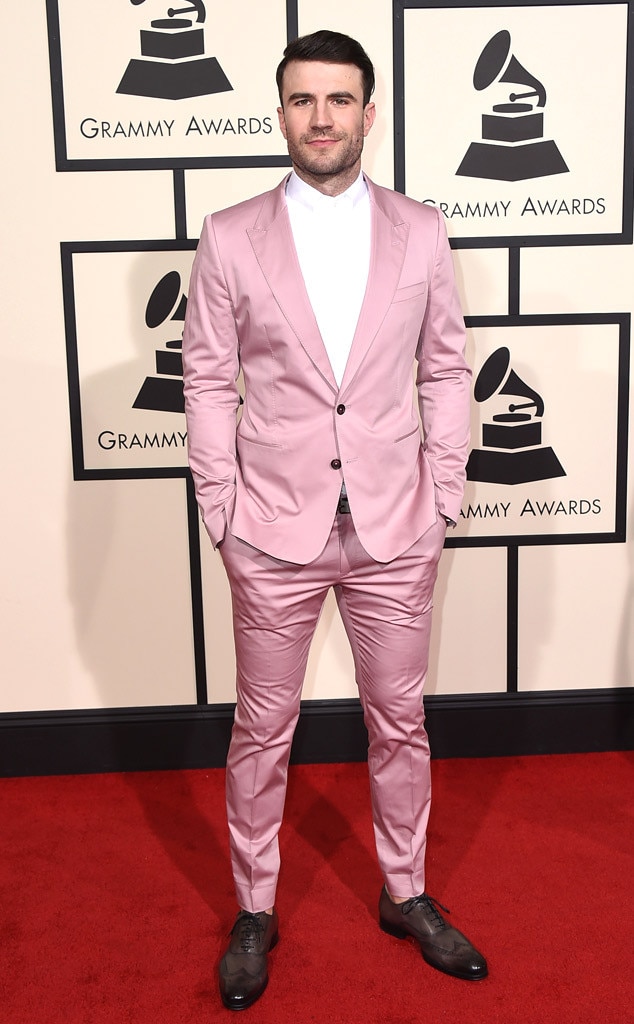 Grammys 2016: Red Carpet Arrivals Sam Hunt, 2016 Grammy Awards 
