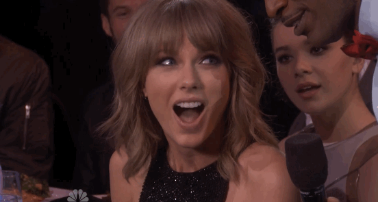 Taylor Swift shocked Taylor Swift shocked