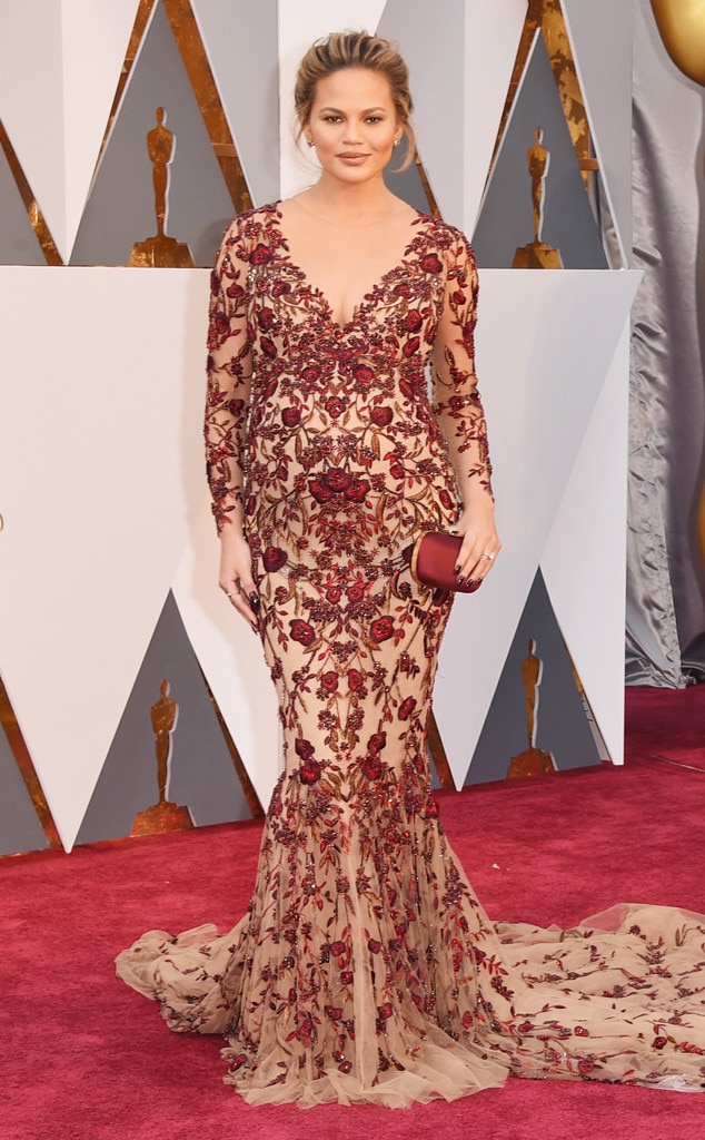 Oscars 2016: Red Carpet Arrivals Chrissy Teigen, 2016 Oscars, Academy Awards, Arrivals