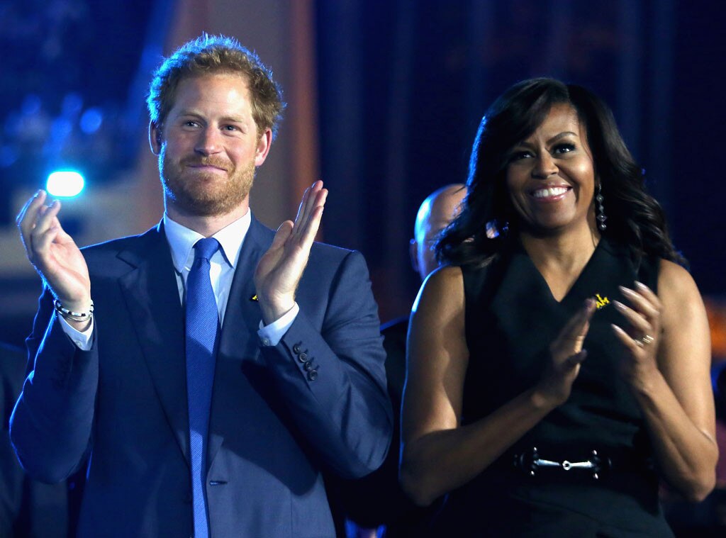 Prince Harry, Michelle Obama Prince Harry, Michelle Obama
