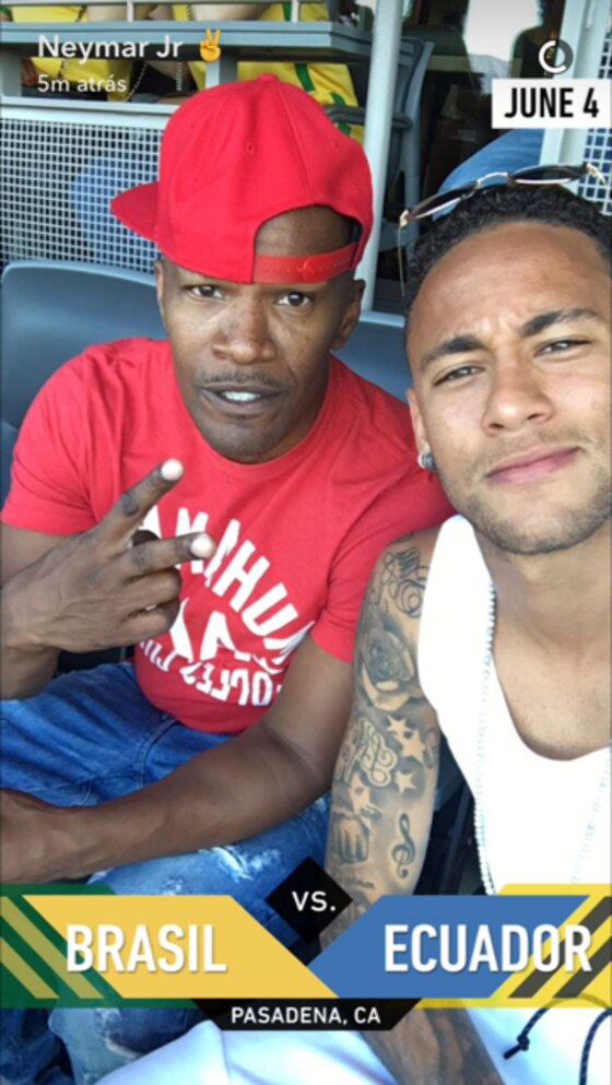 Neymar, Jamie Foxx Neymar, Jamie Foxx