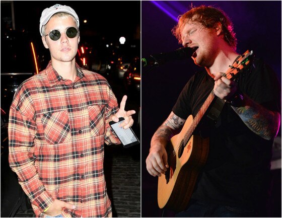 Justin Bieber, Ed Sheeran Justin Bieber, Ed Sheeran