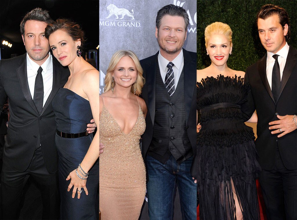 Ben Affleck, Jennifer Garner, Miranda Lambert, Blake Shelton, Gwen Stefani, Gavin Rossdale Ben Affleck, Jennifer Garner, Miranda Lambert, Blake Shelton, Gwen Stefani, Gavin Rossdale