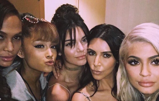 Ariana Grande, Kendall Jenner, Kim Kardashian, Kylie Jenner