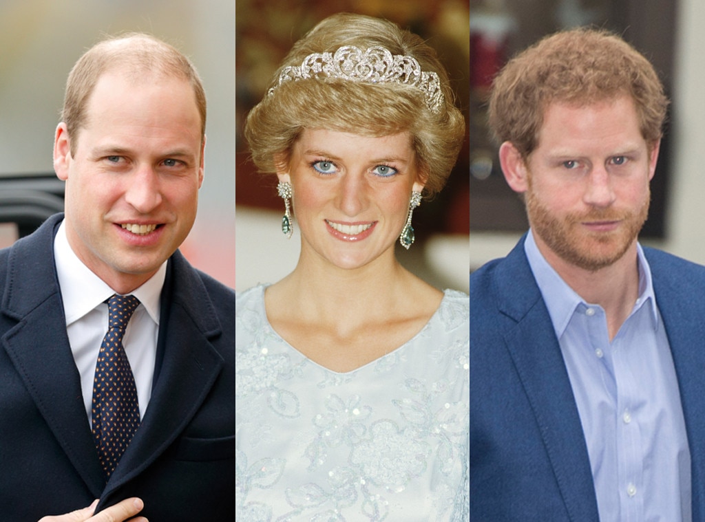  Prince William, Duke of Cambridge , Princess Diana , Prince Harry