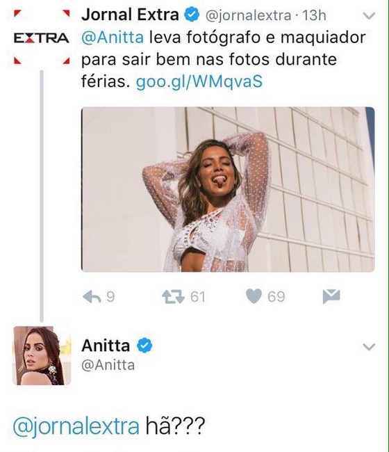 Melhores respostas da Anitta Melhores respostas da Anitta