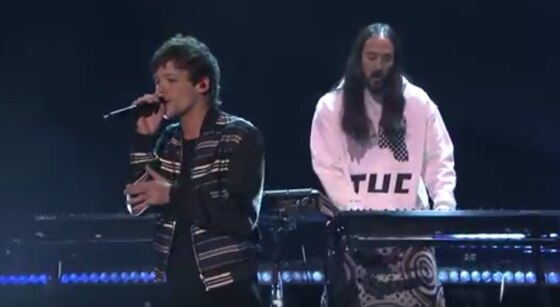Louis Tomlinson, Steve Aoki, The Tonight Show Louis Tomlinson, Steve Aoki, The Tonight Show