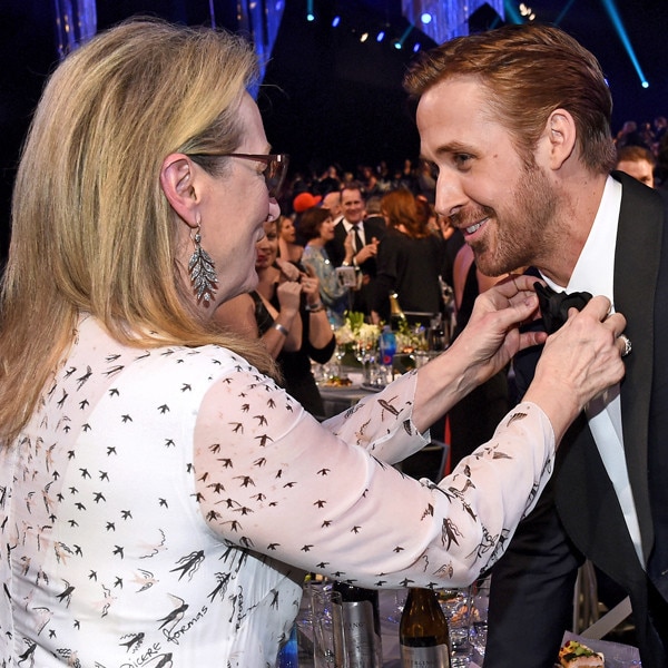 Ryan Gosling, Meryl Streep, 2017 SAG Awards, Candids Ryan Gosling, Meryl Streep, 2017 SAG Awards, Candids
