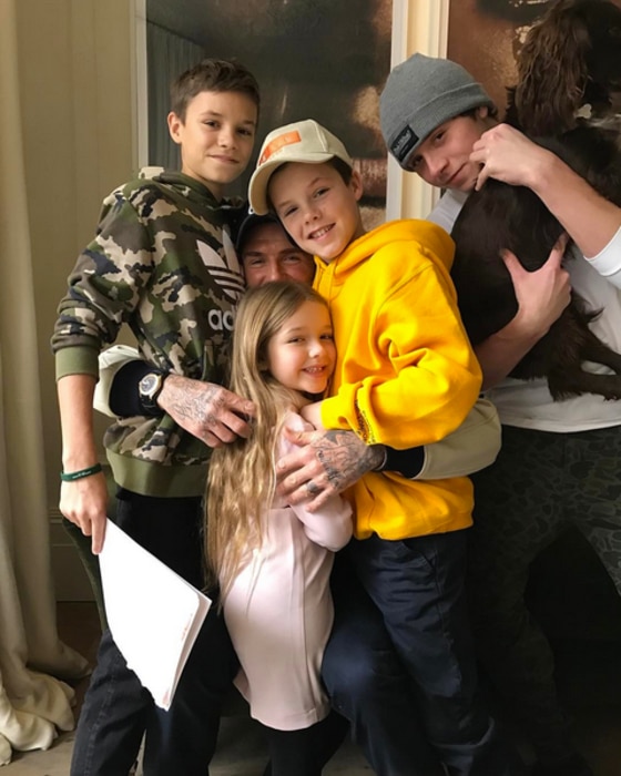 David Beckham, Brooklyn, Romeo, Cruz, Harper David Beckham, Brooklyn, Romeo, Cruz, Harper