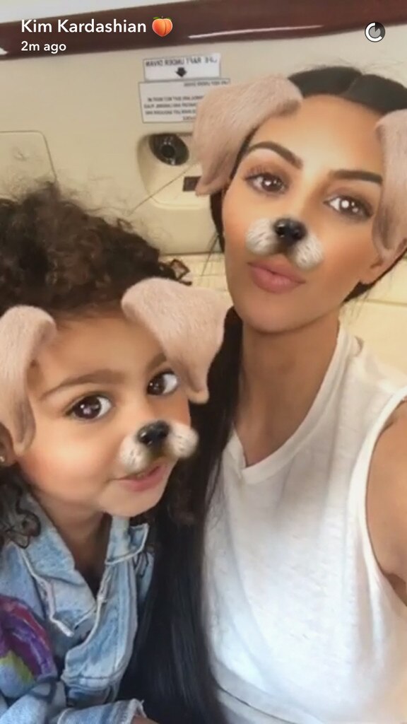 Kim Kardashian, North West, Snapchat Kim Kardashian, North West, Snapchat
