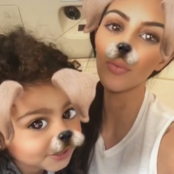 Kim Kardashian, North West, Snapchat Kim Kardashian, North West, Snapchat