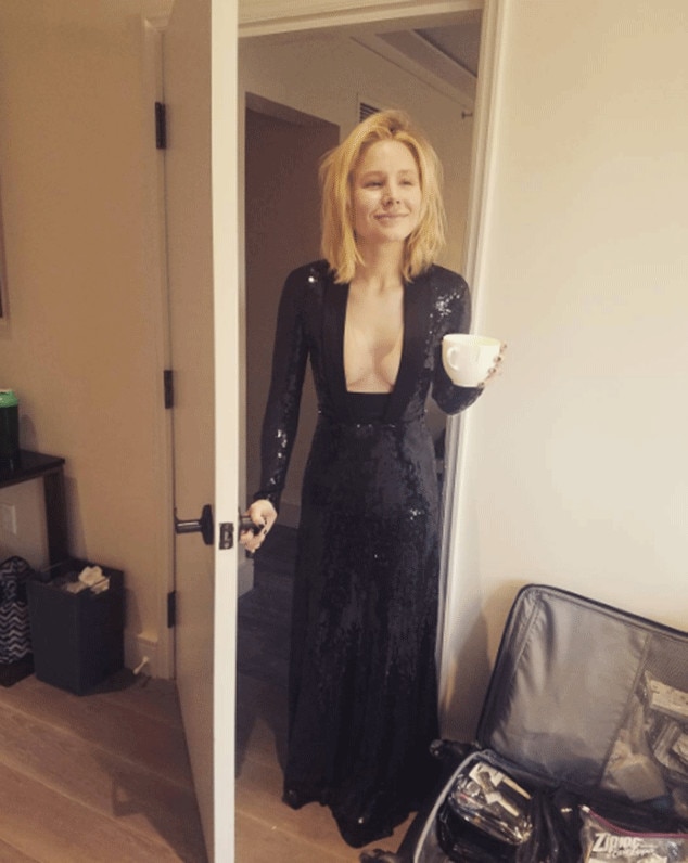 Kristen Bell, Golden Globes 2017, Instagram 