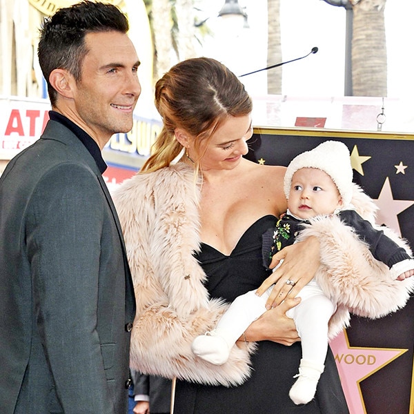 Adam Levine, Behati Prinsloo, Dusty Rose Adam Levine, Behati Prinsloo, Dusty Rose