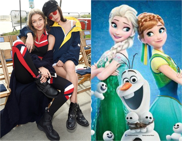 Bella Hadid, Gigi Hadid, Frozen Bella Hadid, Gigi Hadid, Frozen