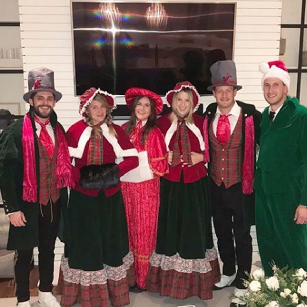 Thomas Rhett and Florida Georgia Line Go Caroling at RaeLynn's House