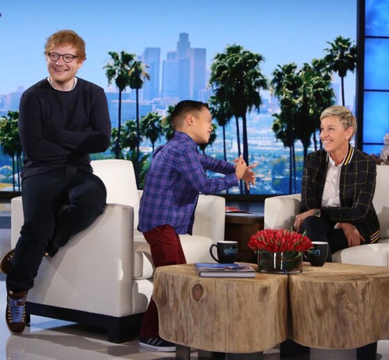 Ed Sheeran, Ellen DeGeneres Ed Sheeran, Ellen DeGeneres