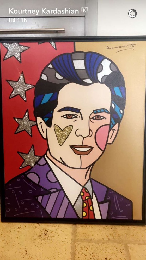 Robert Kardashian, Romero Britto Robert Kardashian, Romero Britto