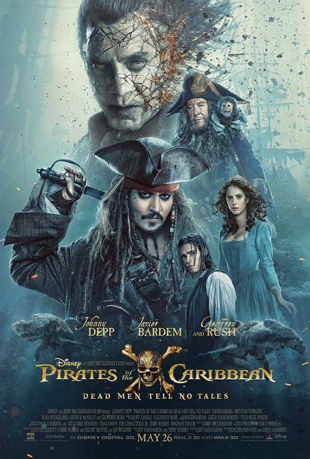 Pirates of the Caribbean: Dead Men Tell No Tales, Johnny Depp, Poster Pirates of the Caribbean: Dead Men Tell No Tales, Johnny Depp, Poster