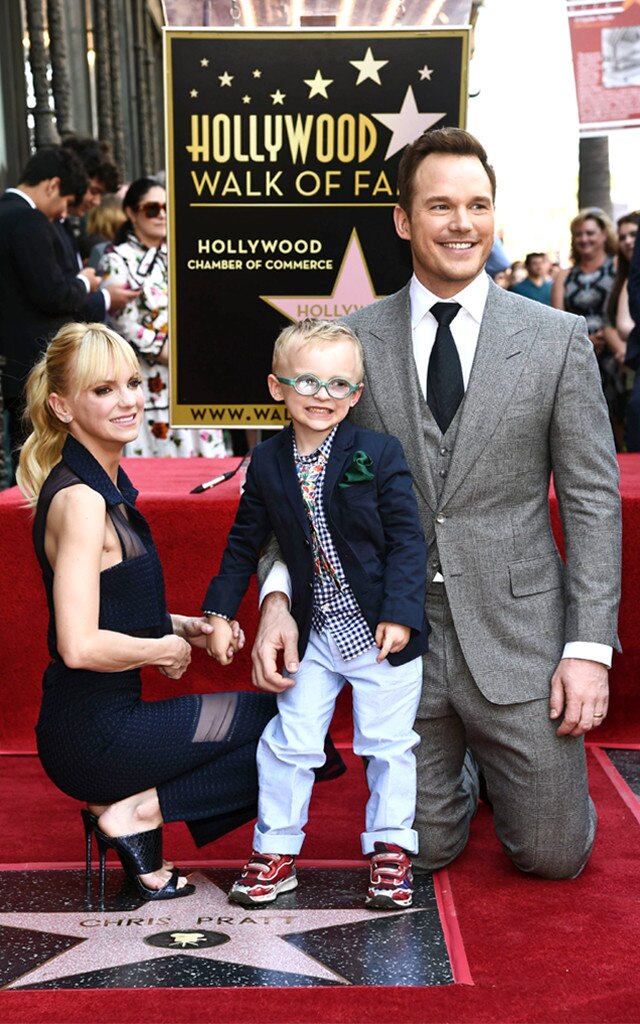 Chris Pratt, Anna Faris, Jack Pratt, Hollywood Walk of Fame Chris Pratt, Anna Faris, Jack Pratt, Hollywood Walk of Fame