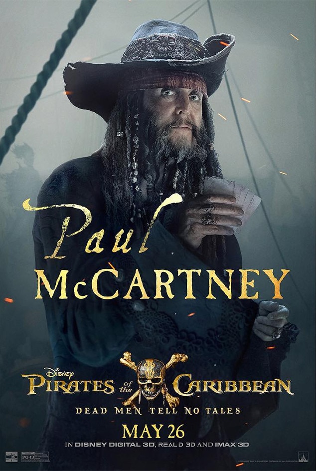 Paul McCartney, Pirates of the Caribbean: Dead Men Tell No Tales, Poster Paul McCartney, Pirates of the Caribbean: Dead Men Tell No Tales, Poster