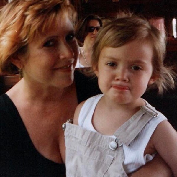 Billie Lourd, Carrie Fisher, Throwback Photo