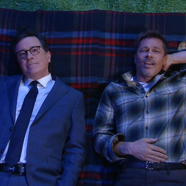 Brad Pitt, Stephen Colbert
