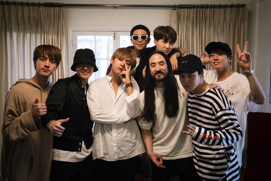BTS, Steve Aoki BTS, Steve Aoki