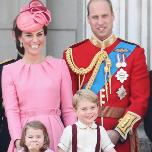 Kate Middleton, Princess Charlotte, Prince George, Prince William, Trooping the Colour 2017 Kate Middleton, Princess Charlotte, Prince George, Prince William, Trooping the Colour 2017