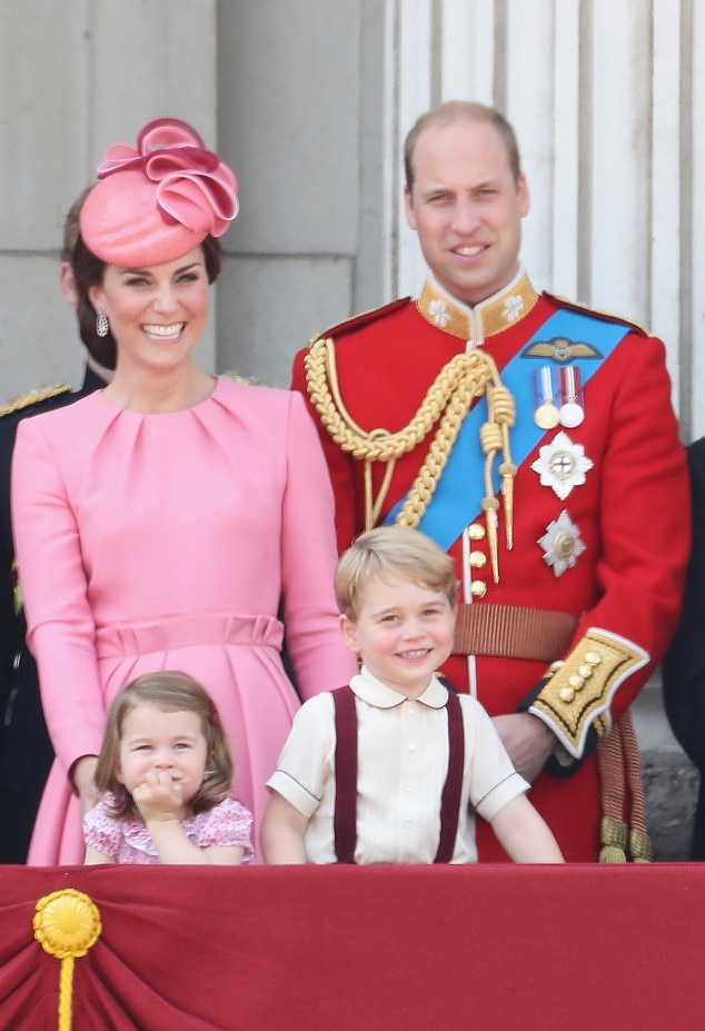 Kate Middleton, Princess Charlotte, Prince George, Prince William, Trooping the Colour 2017 Kate Middleton, Princess Charlotte, Prince George, Prince William, Trooping the Colour 2017