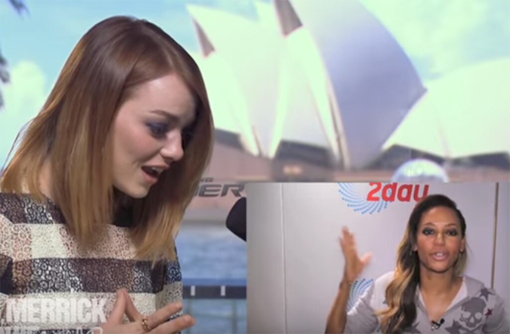 Emma Stone & Mel B Emma Stone & Mel B