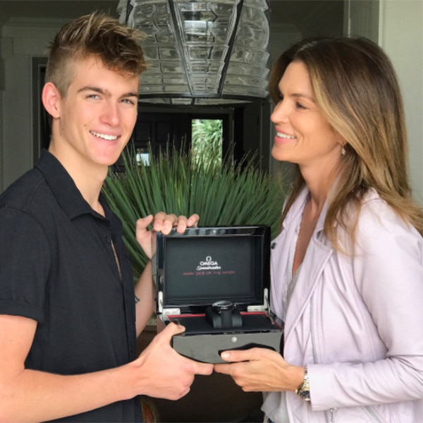 Cindy Crawford & Rande Gerber Celebrate Son Presley's Graduation