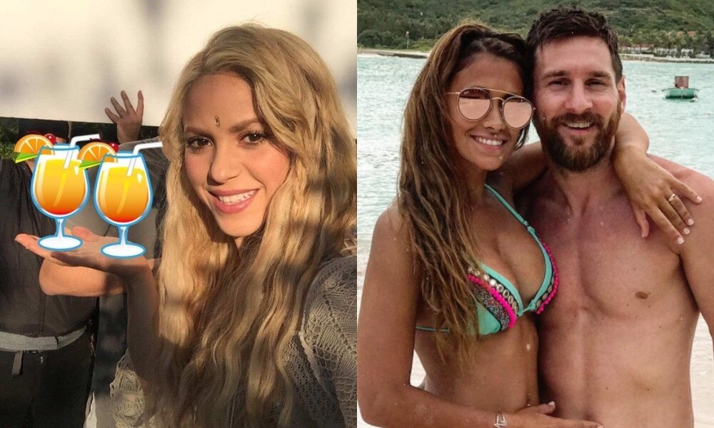 Shakira, Antonela Roccuzzo, Messi Shakira, Antonela Roccuzzo, Messi