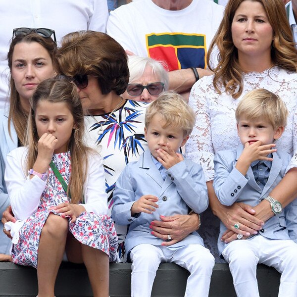 Mirka Federer, Myla, Charlene, Leo, Lenny Mirka Federer, Myla, Charlene, Leo, Lenny