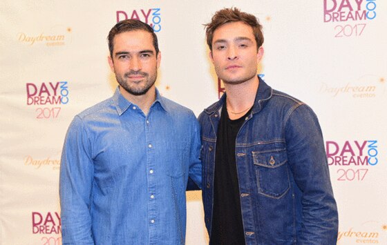 Alfonso Herrera e Ed Westwick se encontram em São Paulo