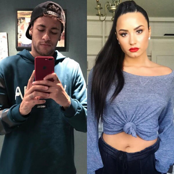 Neymar, Demi Lovato, Instagram Neymar, Demi Lovato, Instagram