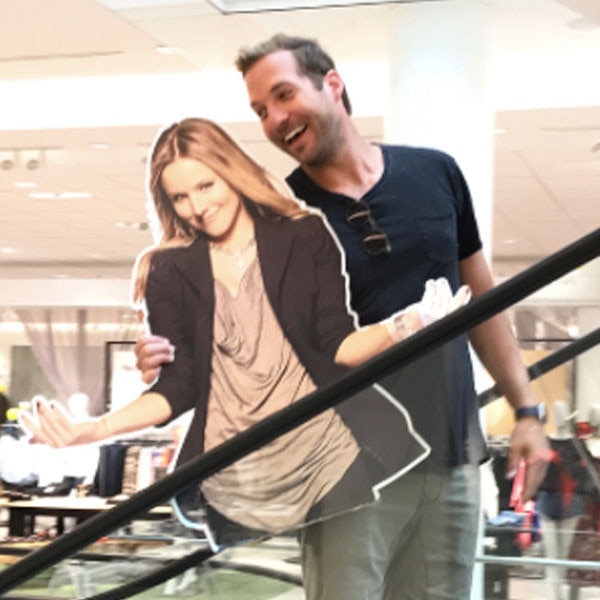 Ryan Hansen Spent the Day With a Cardboard Cutout of Kristen Bell 