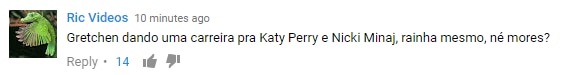 Comentários Gretchen Comentários Gretchen