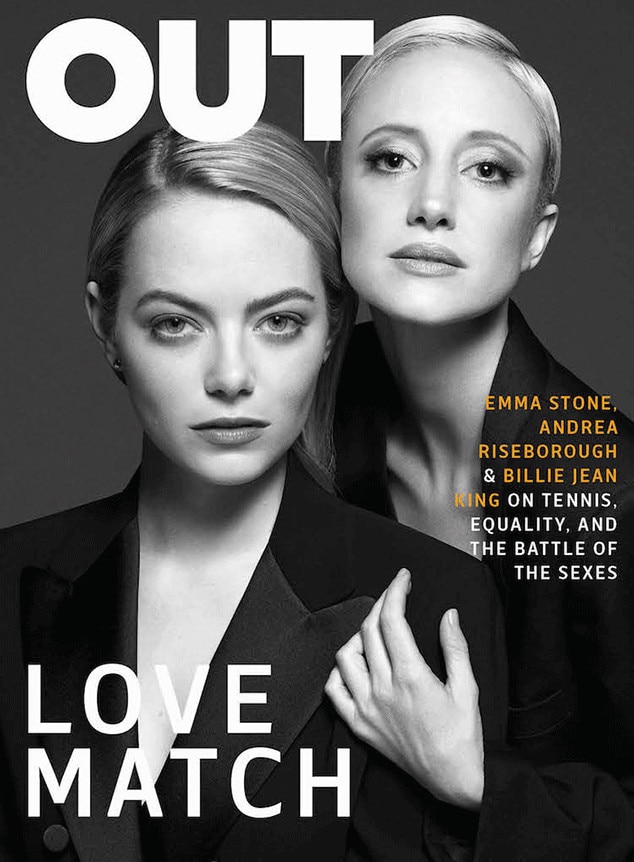 Emma Stone, Andrea Riseborough, OUT Magazine Emma Stone, Andrea Riseborough, OUT Magazine