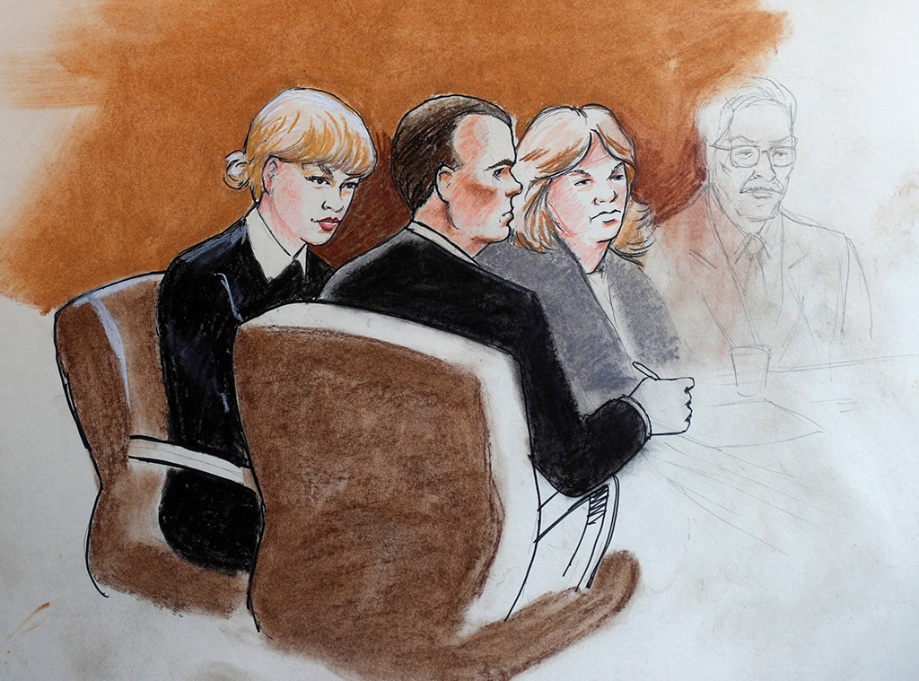 Taylor Swift vs David Mueller Trial Sketch Taylor Swift vs David Mueller Trial Sketch