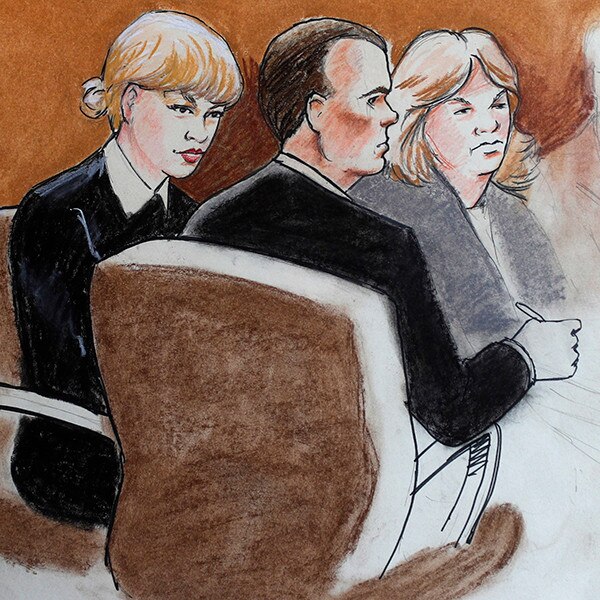 Taylor Swift vs David Mueller Trial Sketch Taylor Swift vs David Mueller Trial Sketch