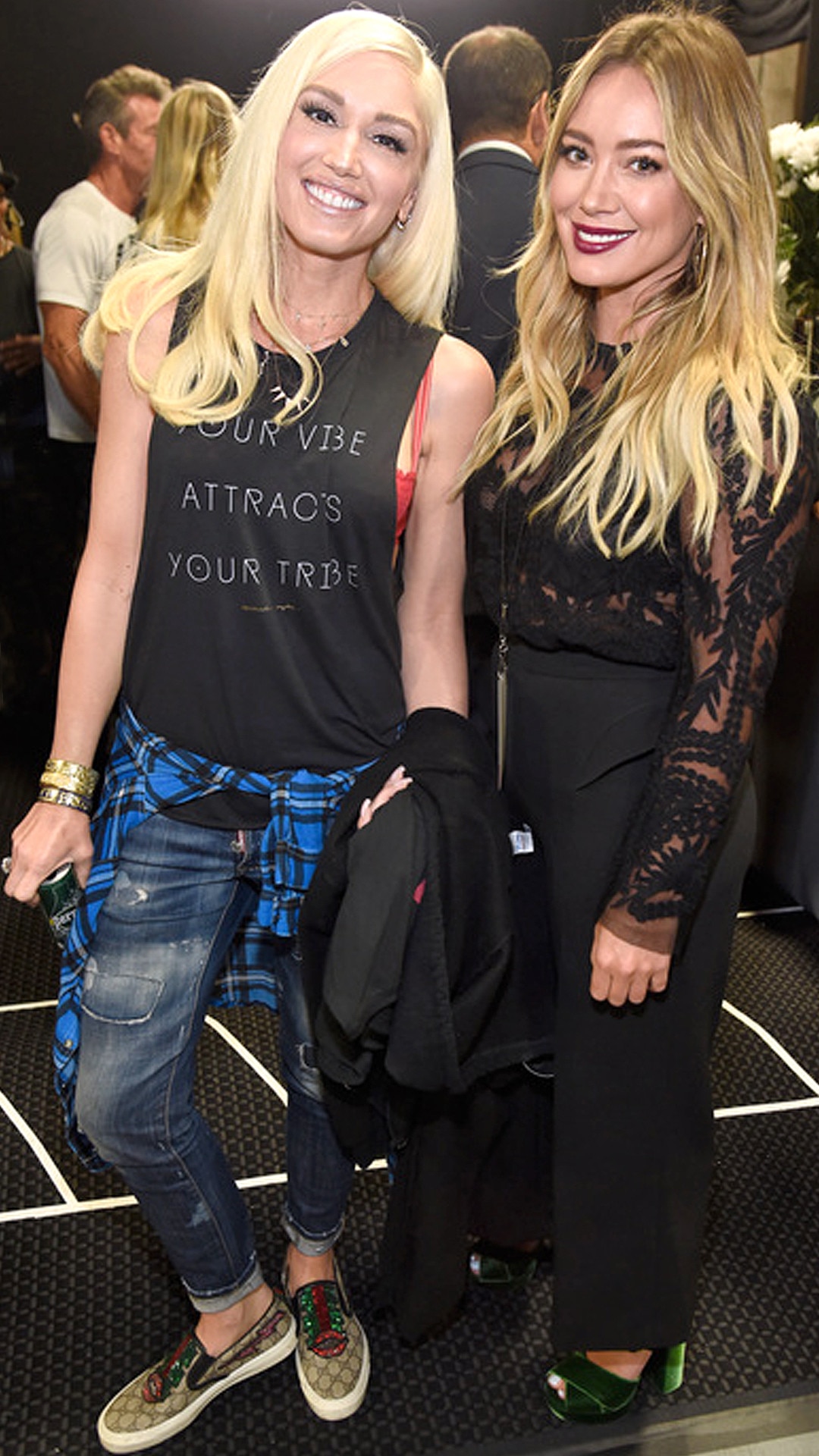 Gwen Stefani & Hilary Duff, Hand in Hand: A Benefit for Hurricane Relief Gwen Stefani & Hilary Duff, Hand in Hand: A Benefit for Hurricane Relief