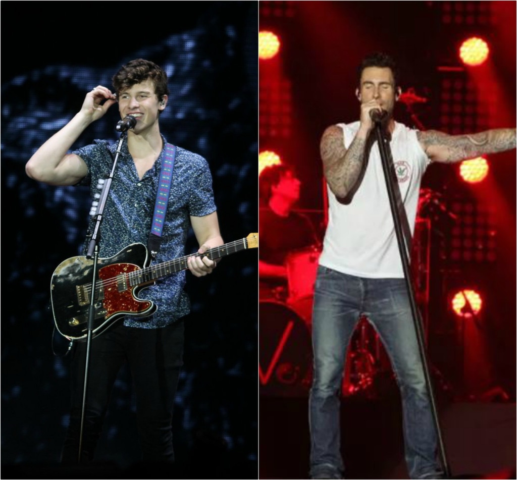 Shawn Mendes, Adam Levine Shawn Mendes, Adam Levine