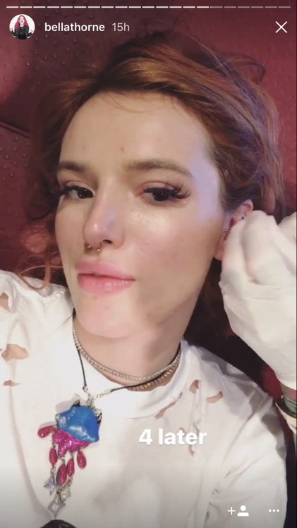 Bella Thorne Mostró Como Se Hizo Su Nuevo Piercing