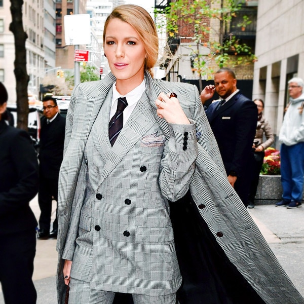 So...Blake Lively Just Wore a 3-Piece Menswear-Inspired Suit