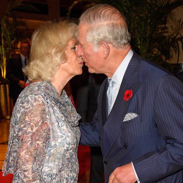 Prince Charles and Camilla Share a Kiss in Rare Moment of PDA